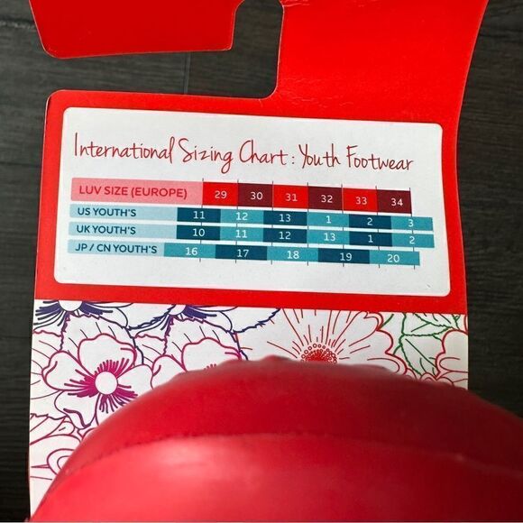 Luv Footwear Girl’s Dream Flats Red and White Dots New in Package Size 2 - Picture 7 of 9